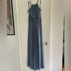 Levkoff Style 7042 Bridesmaide Dress - Slate Blue - 10 Long